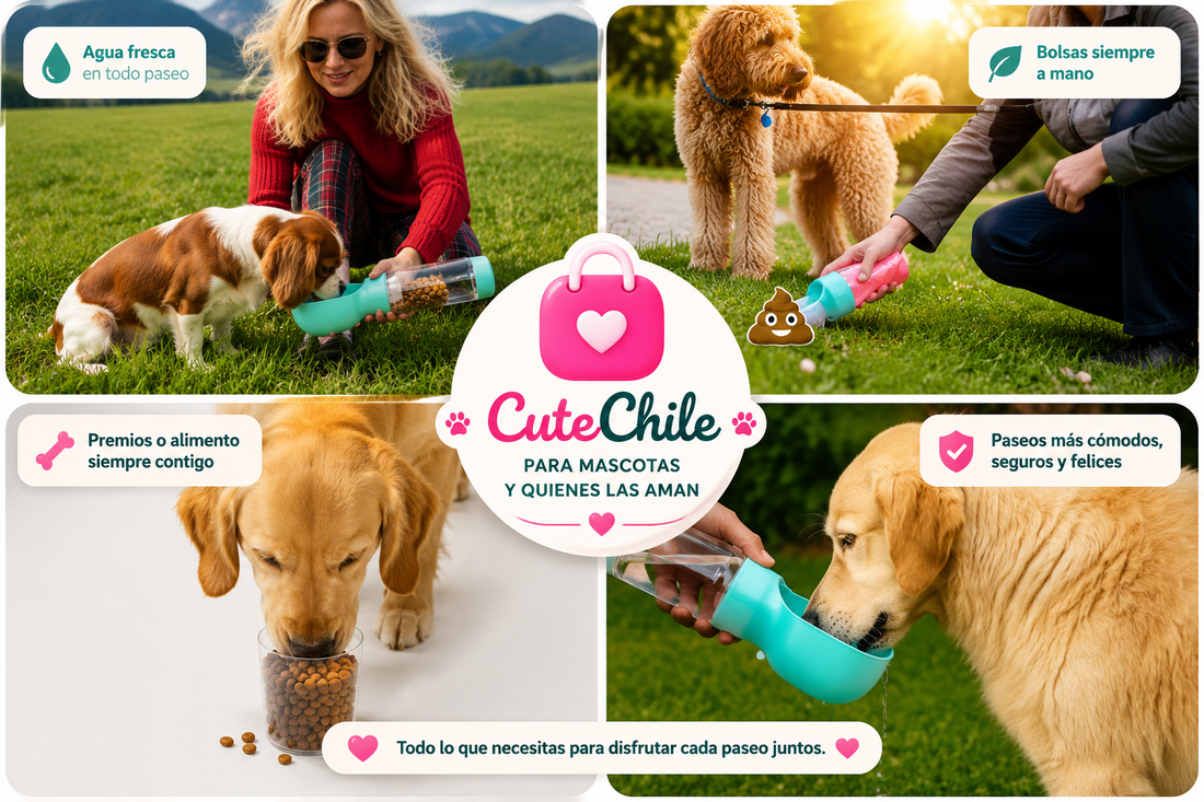 🐾 Qué llevar en un paseo con tu perro: 5 cosas que no pueden faltar